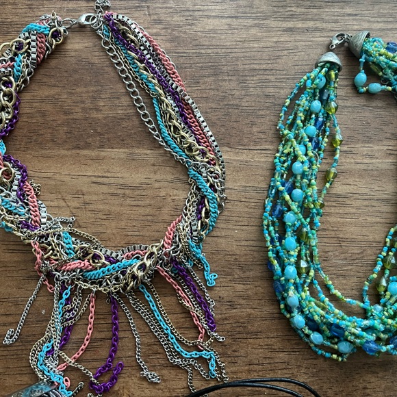 Boho Teal Turquoise Jewelry Lot - Picture 2 of 6